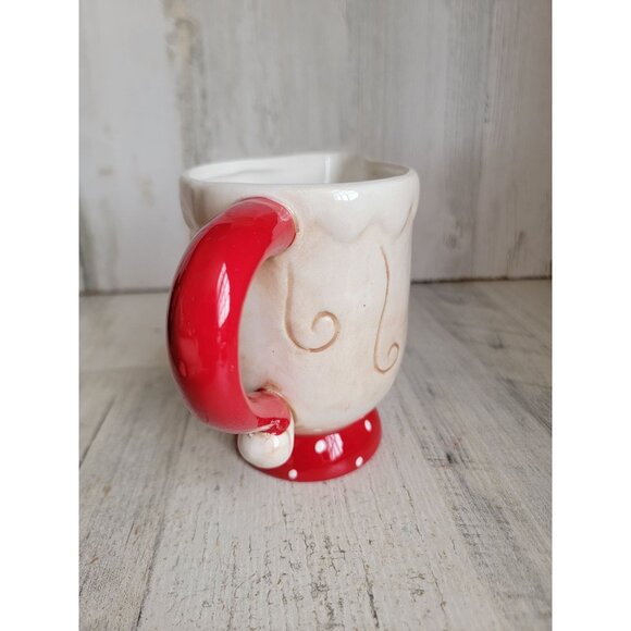Santa face creamer ceramic Xmas decor figure home kitchen coffee - Picture 3 of 7